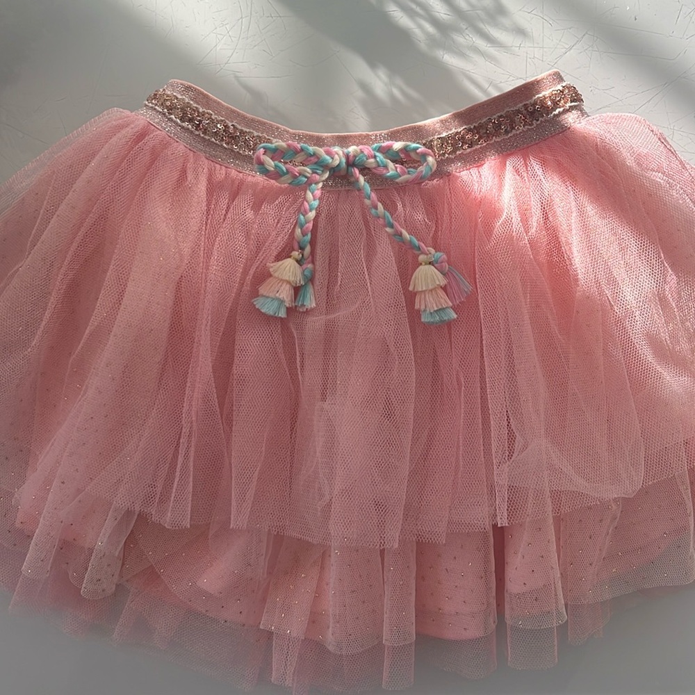 Pink tulle layered tutu